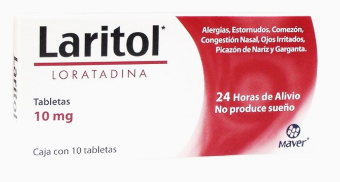 LARITOL c/10 TABS. 10 MG.