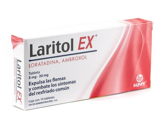 LARITOL-EX c/10 TABS. 5/30 MG.