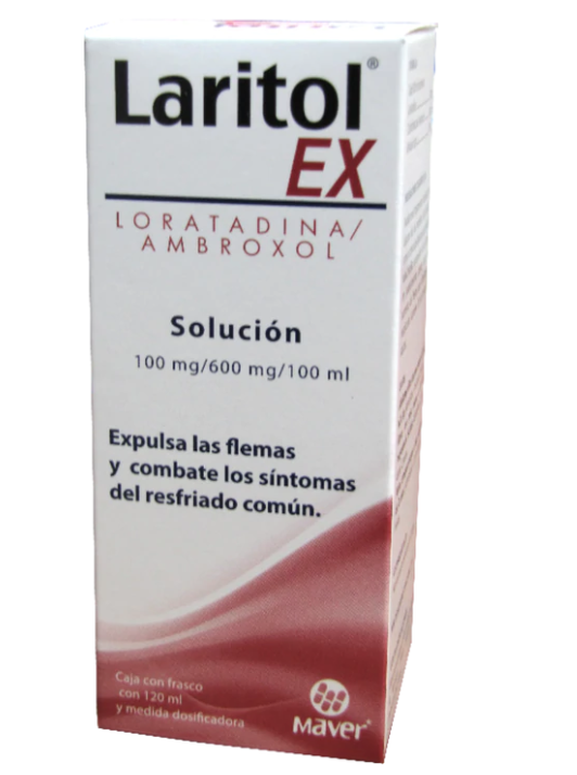 LARITOL-EX SOLUCIÓN Fco. 120 ML. 100-600 MG/100 ML.