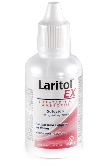 LARITOL-EX SOLUCIÓN Fco. Gotero 30 ML. 100-600 MG/100 ML.