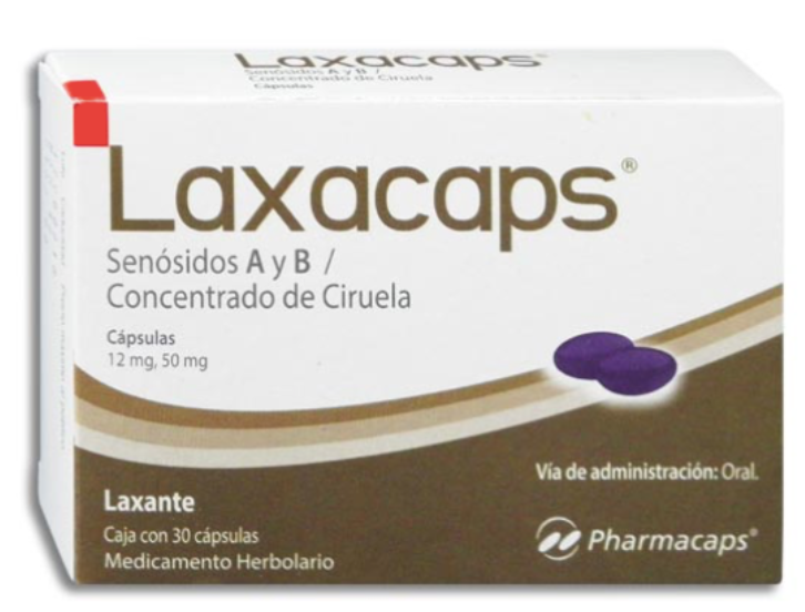 LAXACAPS c/30 CAPS. 12/50 MG.