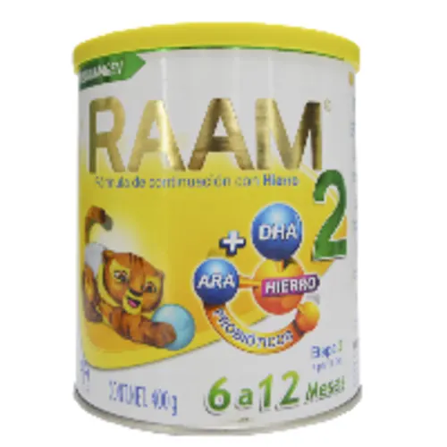 LECHE RAAM Etapa 2 (6 a 12 Meses) POLVO Lata c/400 G.