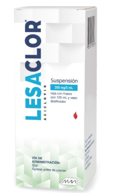 LESACLOR SUSP. FCO. 125 ML. 200 MG/5 ML.