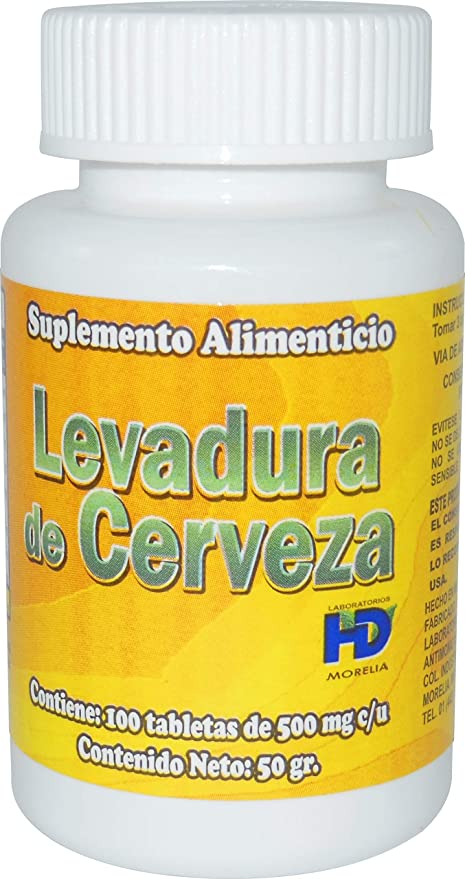 LEVADURA de CERVEZA HD c/100 TABS. 500 MG.