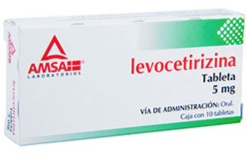 LEVOCETIRIZINA (AMSA) C/10 TABS. 5 MG.