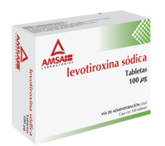 LEVOTIROXINA SÓDICA (AMSA) C/100 TABS. 100 MCG.