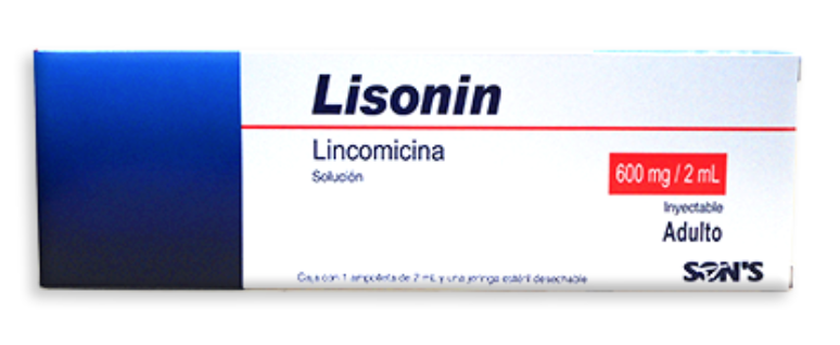 LISONIN Sol. Iny. ADULTO c/1 AMPTA. 600 MG/2 ML. y Jeringa.