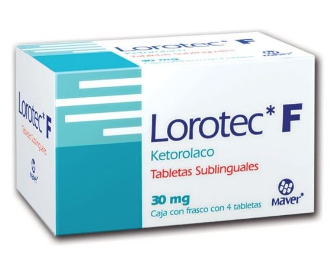LOROTEC-F c/4 TABS. Sublingual 30 MG.