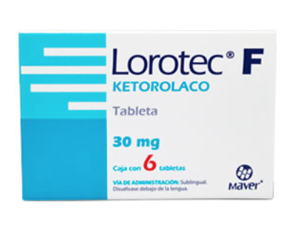 LOROTEC-F c/6 TABS. Sublingual 30 MG.