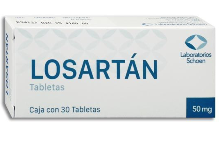 LOSARTÁN (SCHOEN) C/30 TABS. 50 MG.