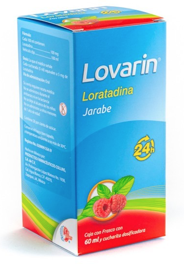 LOVARIN 24H JARABE Fco. 60 ML. 100 MG/100 ML.