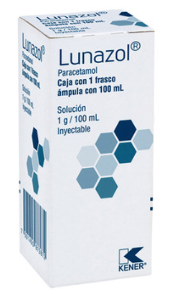LUNAZOL Sol. Iny. c/1 FCO. AMP. 100 ML. 1 G/100 ML.
