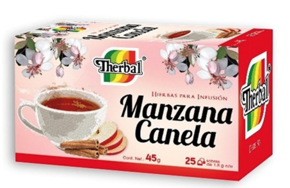 MANZANA/CANELA p/Infusión c/25 SOBS. 1.8 G.