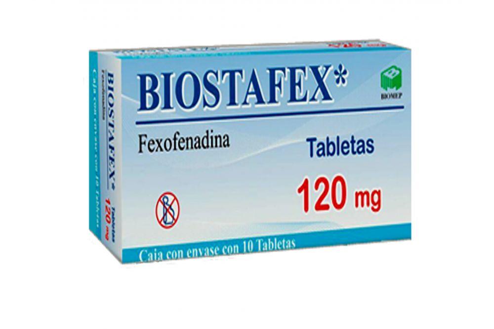 BIOSTAFEX c/10 TABS. 120 MG.