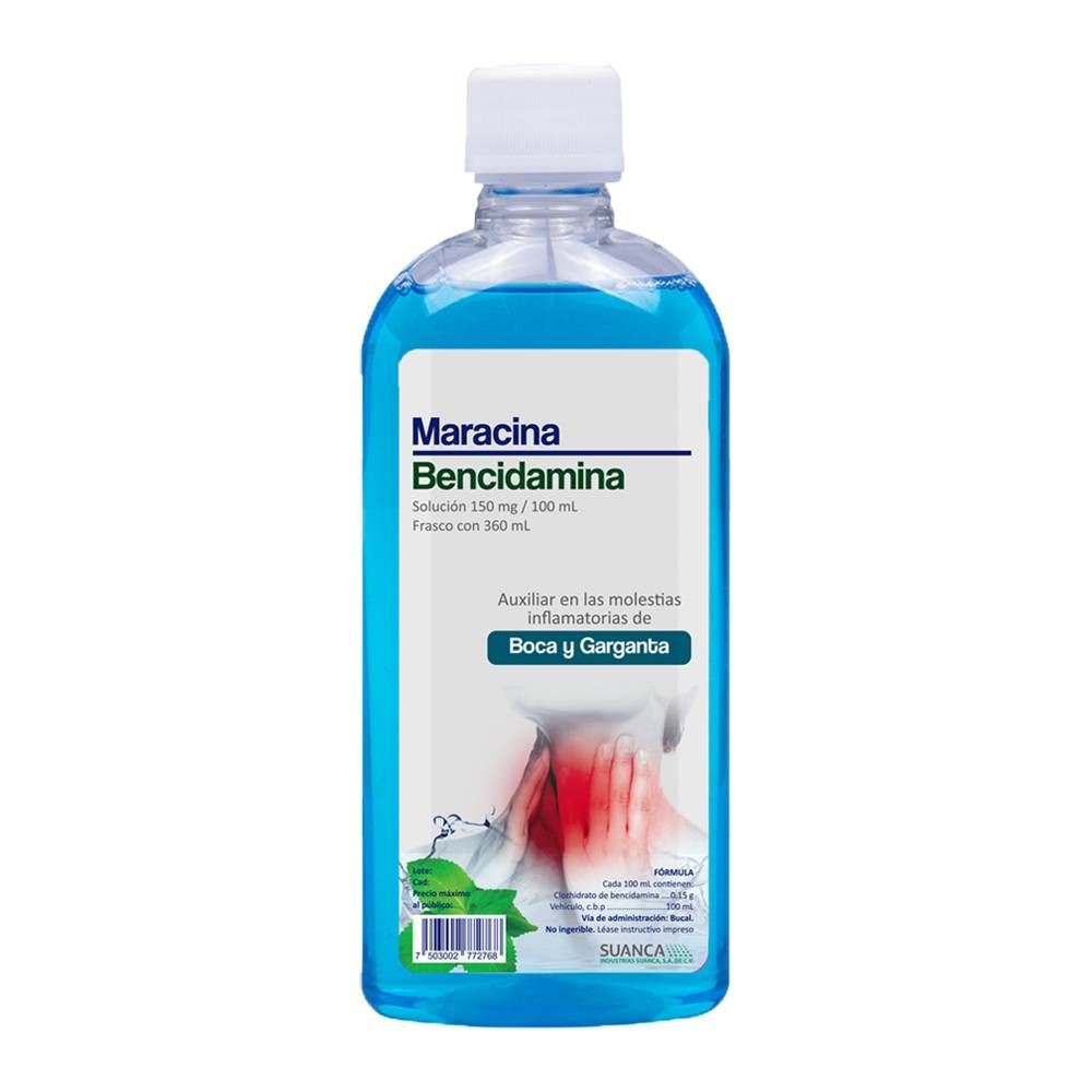 MARACINA SOL. BUCAL Fco. c/360 ML. 150 MG/100 ML.