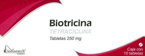 BIOTRICINA c/10 TABS. 250 MG.