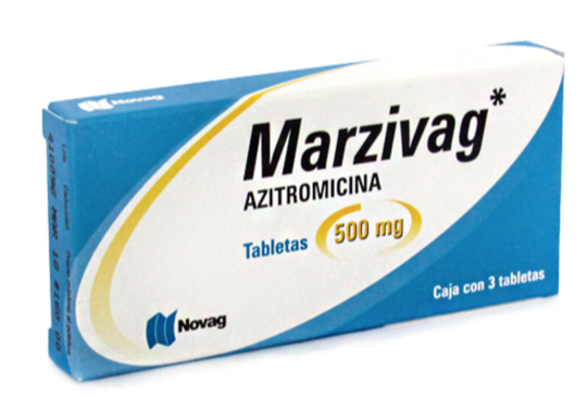 MARZIVAG c/3 TABS. 500 MG. azitromicina