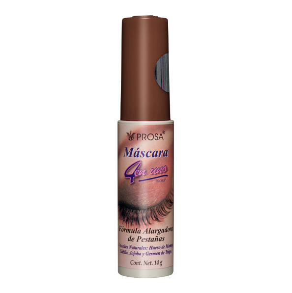 MASCARA 4 en UNO Color CAFE Tubo c/14 G.