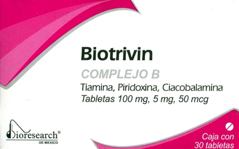 BIOTRIVIN c/30 TABS. 100/5/0.05 MG.