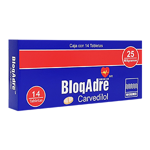 BLOQADRE c/14 TABS. 25 MG. carvedilol