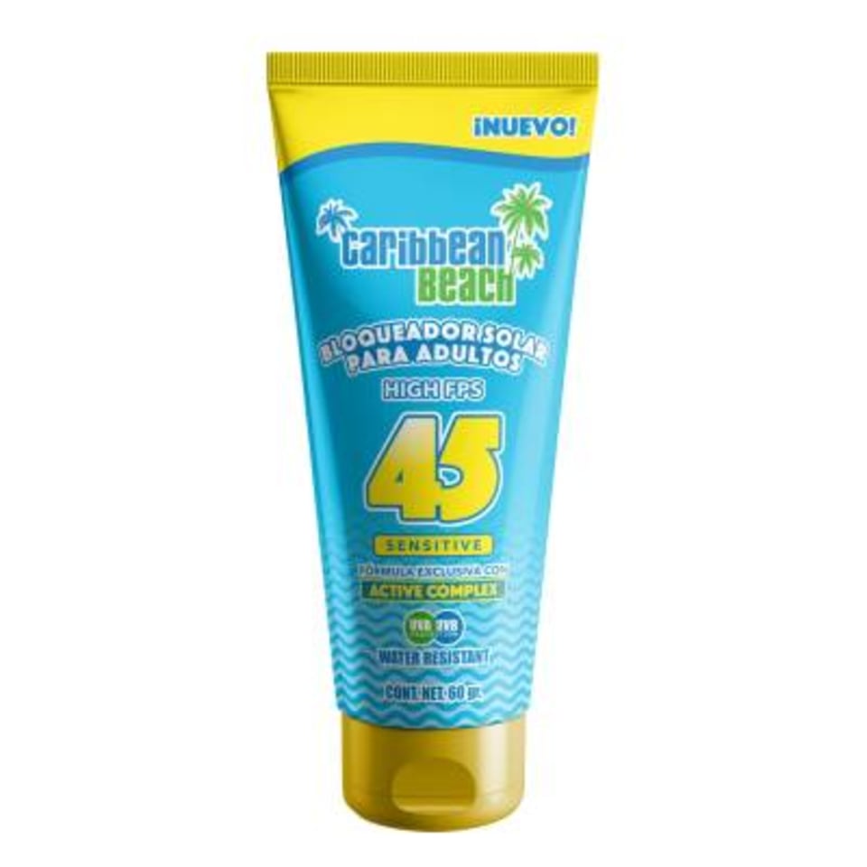 PROTECTOR SOLAR ADULTOS (C. Beach) FPS 45 CREMA Tubo c/250 G.