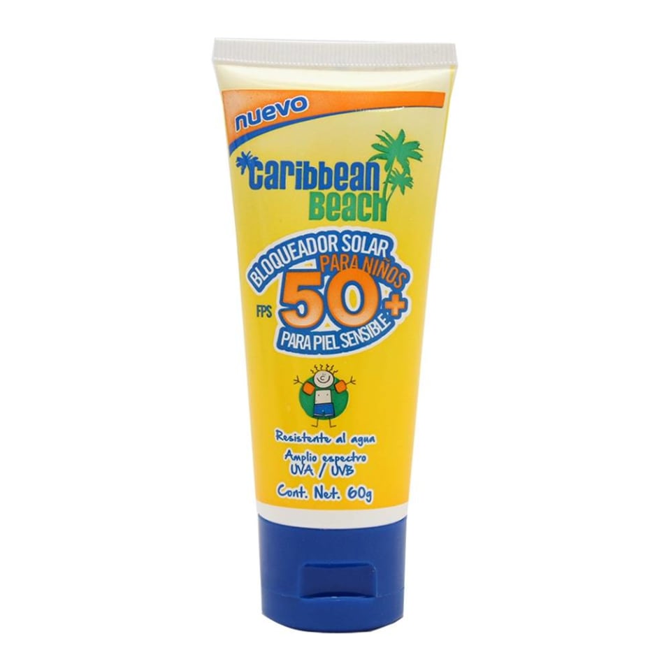 BLOQUEADOR SOLAR (C.Beach) Niños FPS 50+ Crema Tubo c/ 60 G.