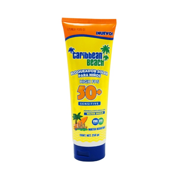 BLOQUEADOR SOLAR (C. Beach) Niños FPS 50+ Crema TUBO c/250 G.