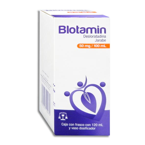 BLOTAMIN JARABE Fco. 120 ML. 50 MG/100 ML. desloratadina