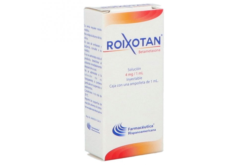 ROIXOTAN Sol. Iny. c/1 AMPTA. 4 MG/1 ML.