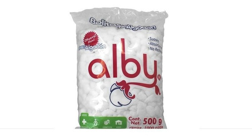 BOLITAS DE ALGODÓN Torundas (Alby) Bolsa c/500 G.