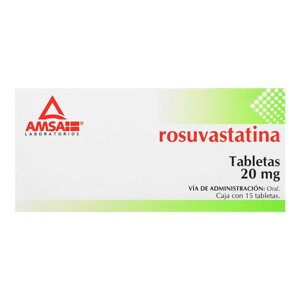 ROSUVASTATINA (Amsa) c/15 TABS. 20 MG.