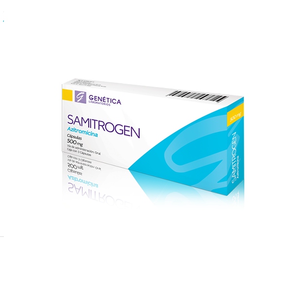 SAMITROGEN c/3 CAPS. 500 MG.