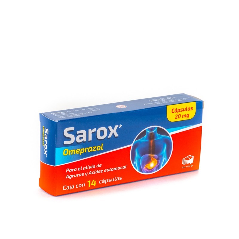 SAROX c/ 14 CAPS. 20 MG.