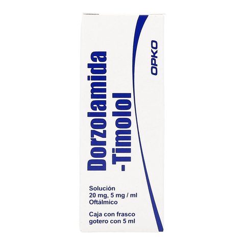 DORZOLAMIDA/TIMOLOL (Opko) SOL. OFT. Fco. Gotero 5 ML. 20-5 MG/1 ML.