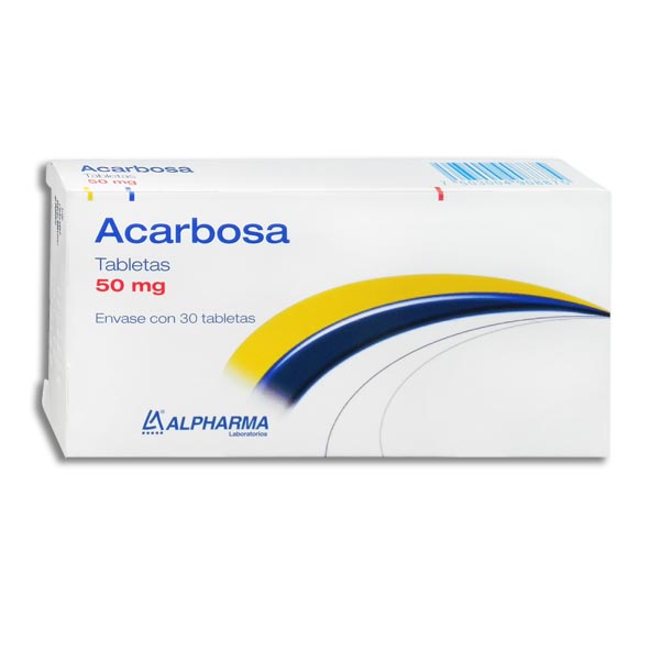 ACARBOSA (ALPHARMA) C/30 TABS. 50 MG.