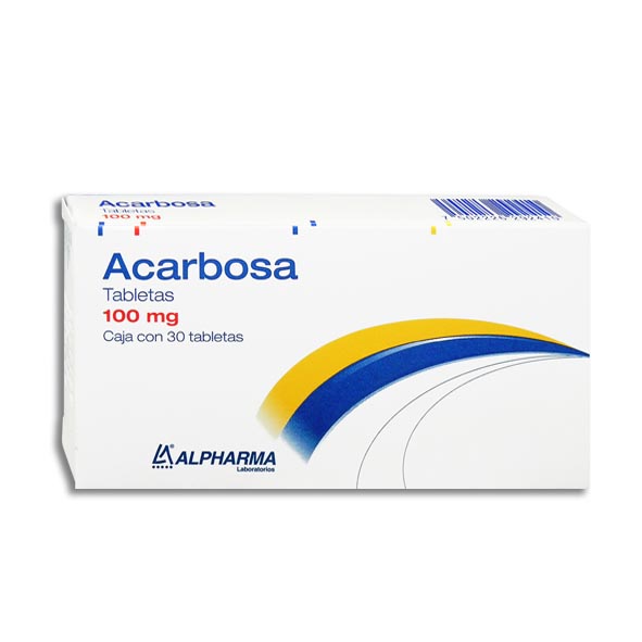ACARBOSA (ALPHARMA) C/30 TABS. 100 MG.