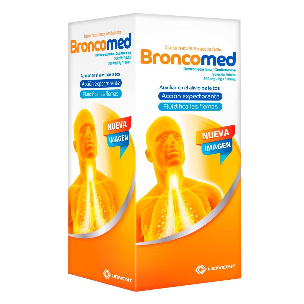 BRONCOMED SOL. ADULTO Fco. 120 ML. 300 MG-2 G/100 ML.