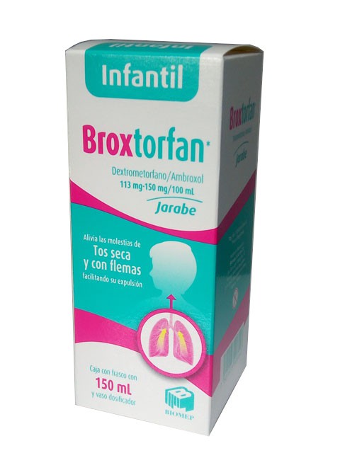 BROXTORFAN JBE. Infantil  Fco. 120 ML. 113-150 MG/100 ML.