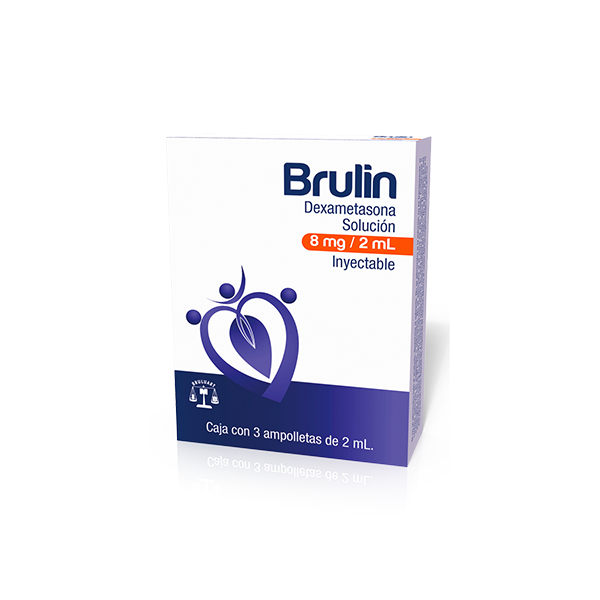 BRULIN Sol. Iny. c/3 AMPTAS. 8 MG/2 ML.