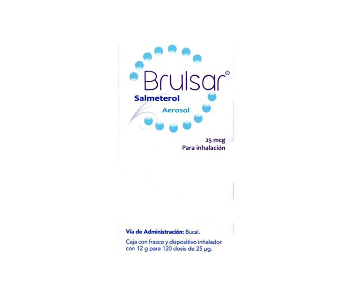 BRULSAR AEROSOL p/Inhalación Fco. c/120 Dosis 25 MCG. salmeterol