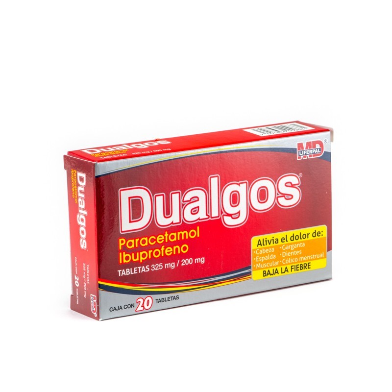 DUALGOS C/20 TABS. 325/200 MG.