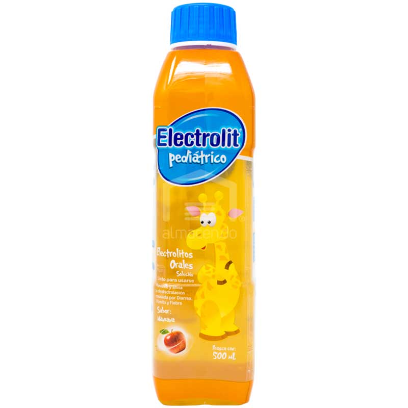 ELECTROLIT PEDIÁTRICO Electrolitos Orales SOL. SAB. MANZANA 500 ML.
