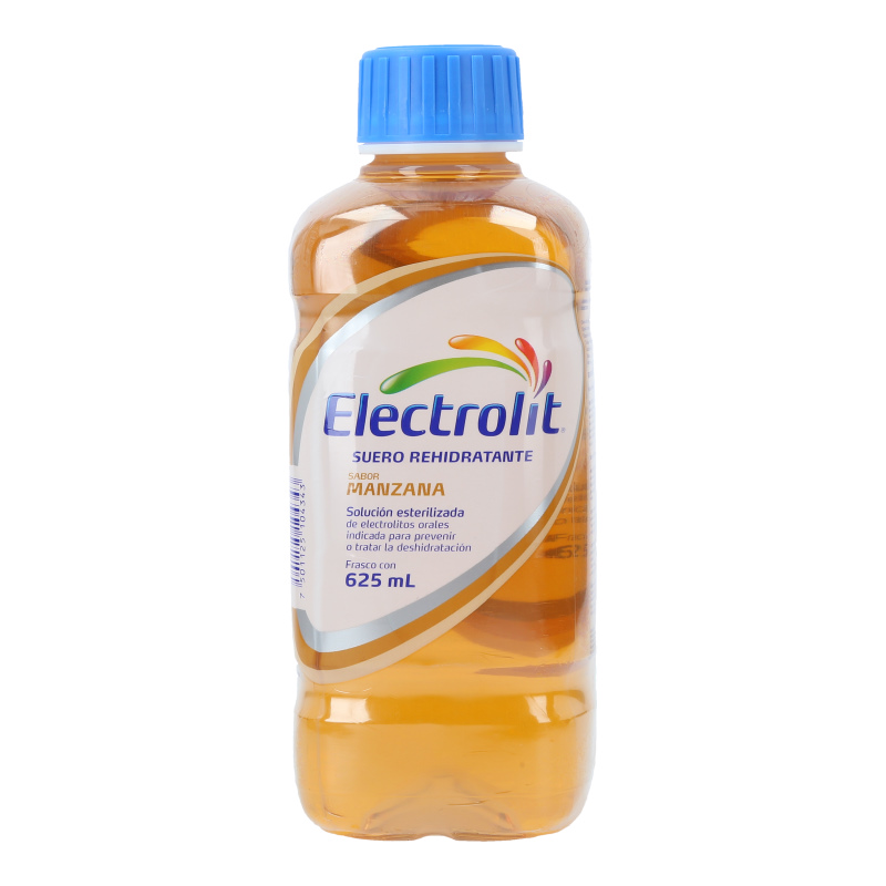 ELECTROLIT Electrolitos Orales SOL. SAB. MANZANA  625 ML.