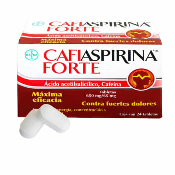 CAFIASPIRINA FORTE c/24 TABS. 650/65 MG.
