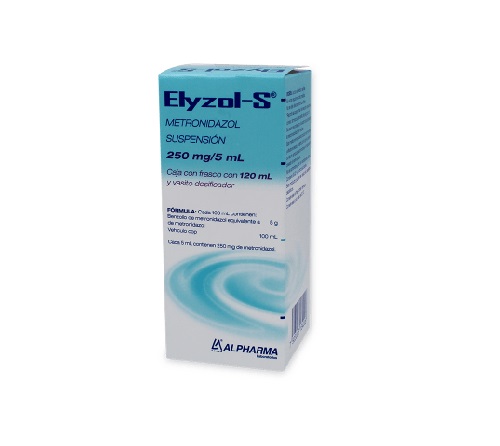 ELYZOL-S SUSP. Fco. 120 ML. 250 MG/5 ML.               