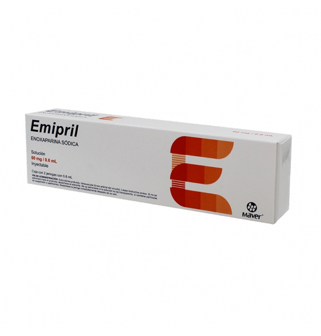 EMIPRIL Sol. Iny. c/2 JGAS. Prellenadas 60 MG/0.6 ML.