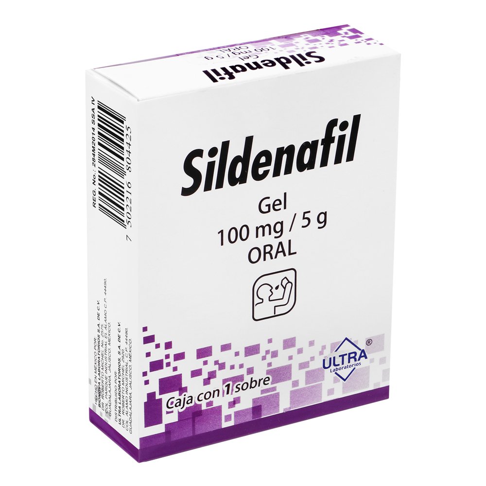 SILDENAFIL (Ultra) c/1 SOBRE Gel Oral 100 MG/5 G.