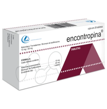 ENCONTROPINA c/20 TABS. 10/20 MG. butilhioscina+ketorolaco