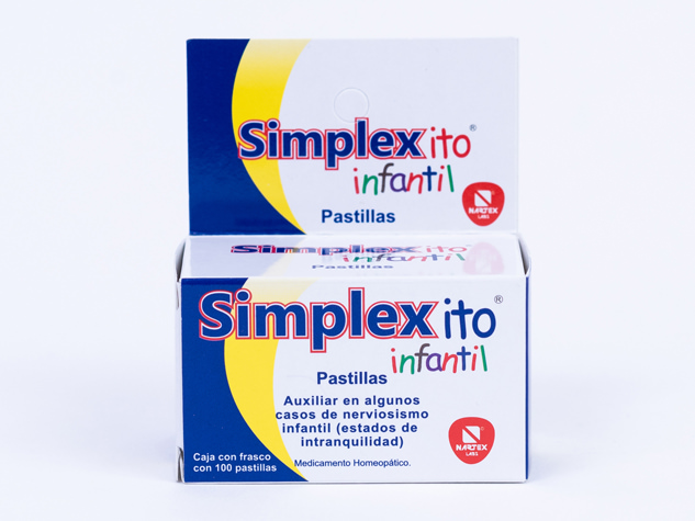 SIMPLEX-ito Infantil c/100 TABS. MAST.  3D/3D/3D/3D.