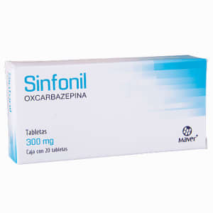 SINFONIL c/20 TABS. 300 MG. oxcarbazepina